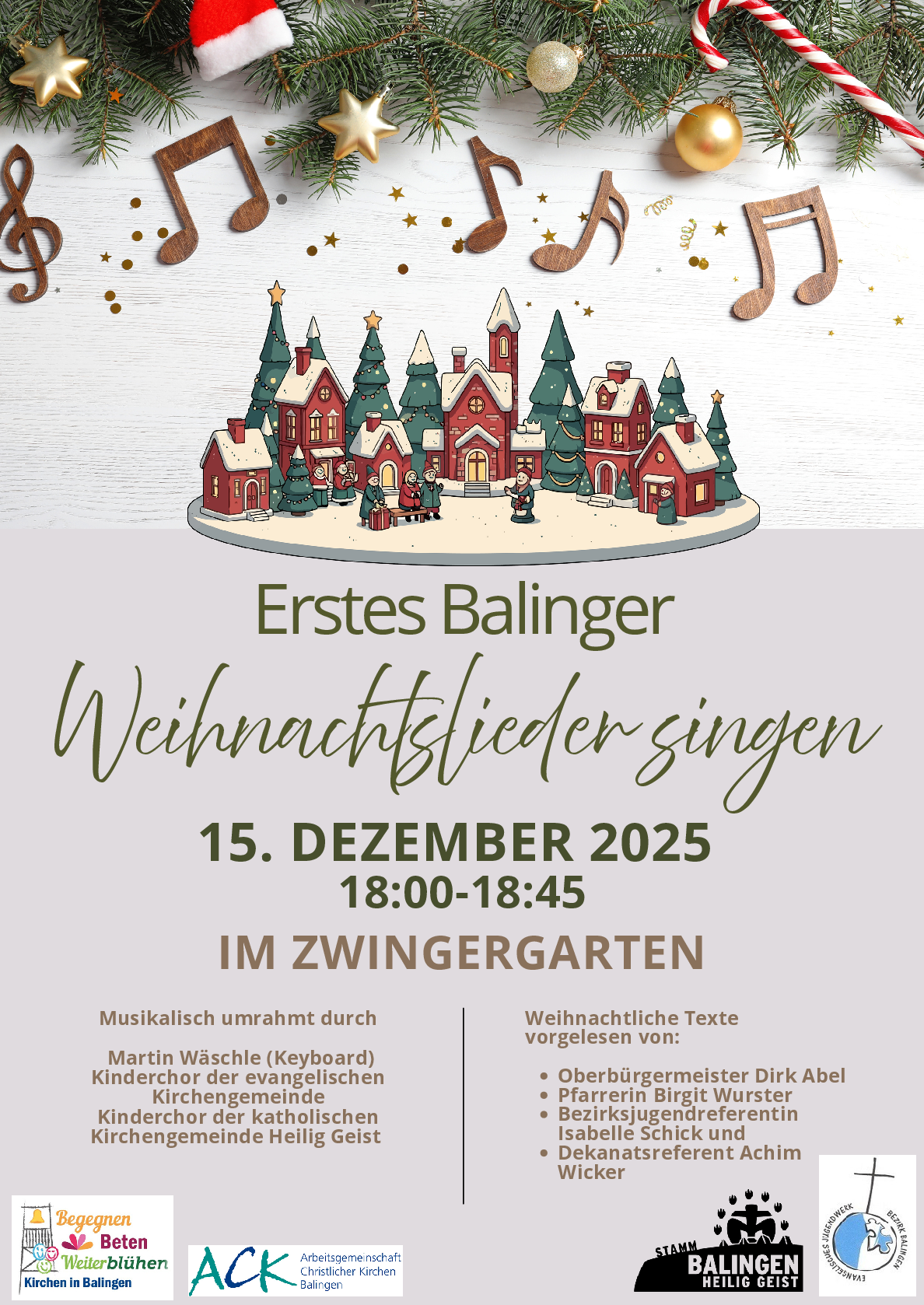 Balinger Weihnachtsliedersingen 15.12.25
